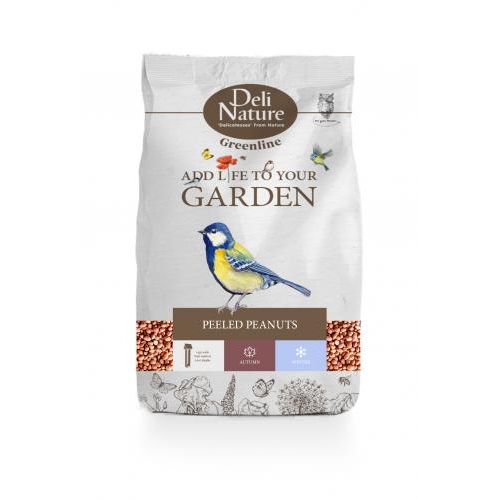 Deli Nature Greenline Peeled Peanuts 850 gram