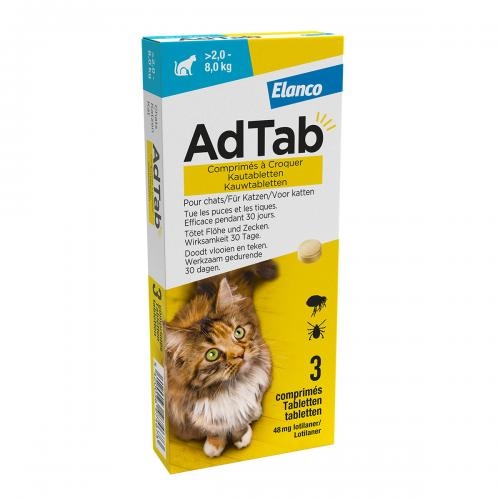 AdTab Kat Kauwtabl >2,0-8,0kg 3tabl