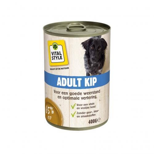 VITALstyle Hond Blik Adult Kip 400 gram